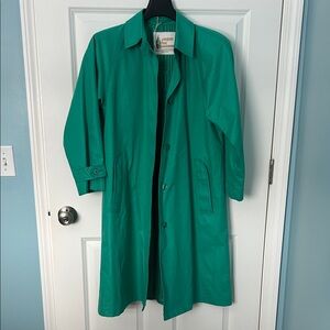 Vintage London Fog Trench Coat Turquoise | Turquoise Trench Coat | Vintage